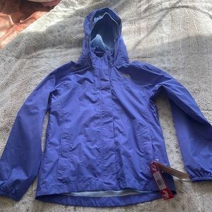 GIRLS MEDIUM (NORTH FACE ) BLUE WINDBREAKER / WINTER WATERPROOF JACKET